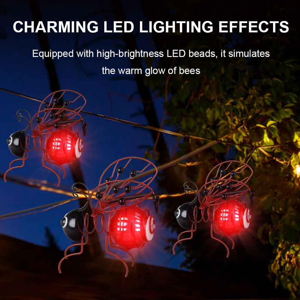 Solar-Powered Hanging Bug Ligh - Lighting Bug Decor บทวิจารณ์และราคา