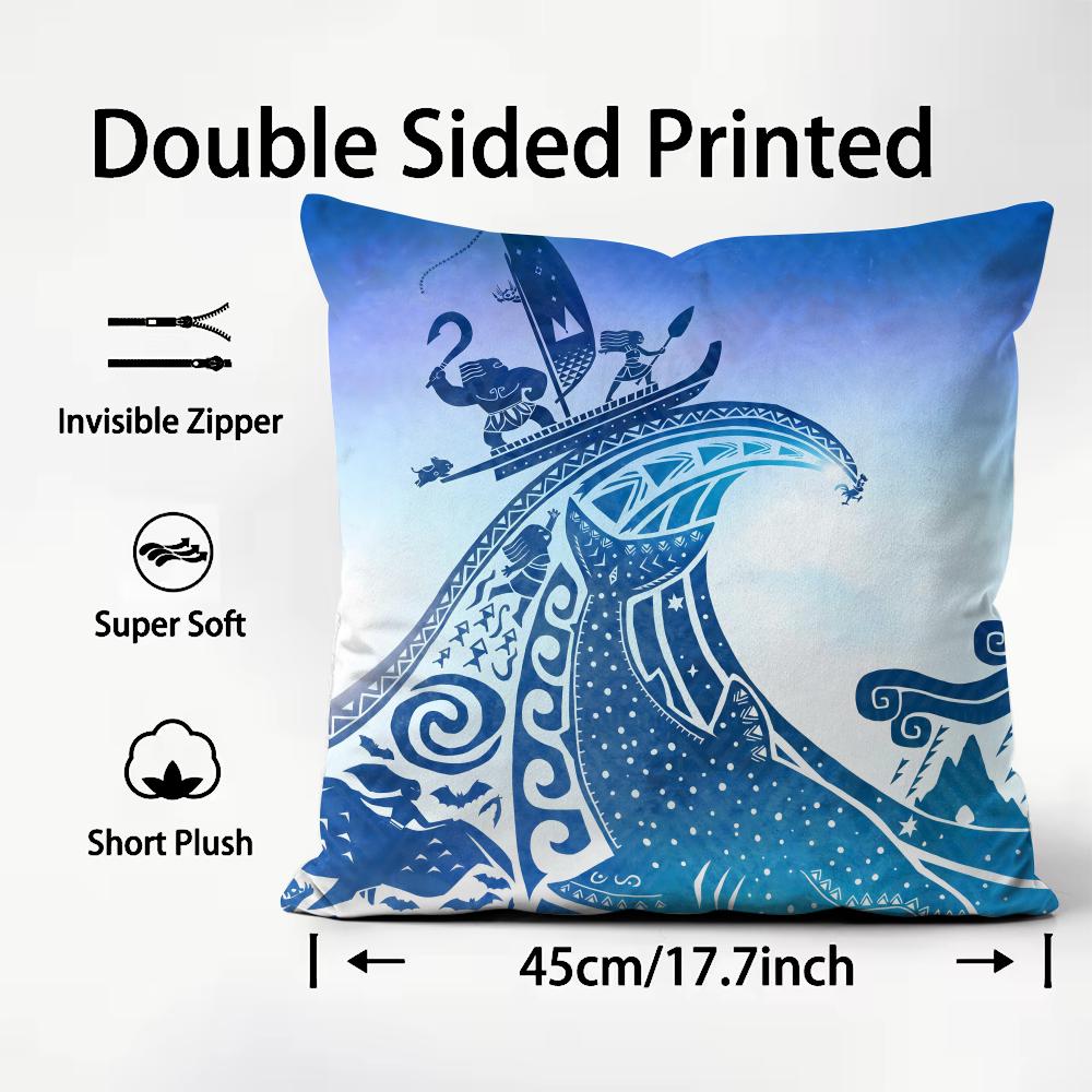 Light blue ocean ripple Cushio - Lighting Decor And Beyond บทวิจารณ์และราคา