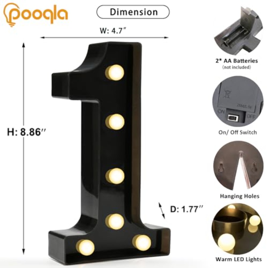 Decorative Led Light Up Number - Light Up Letters Marquee บทวิจารณ์และราคา