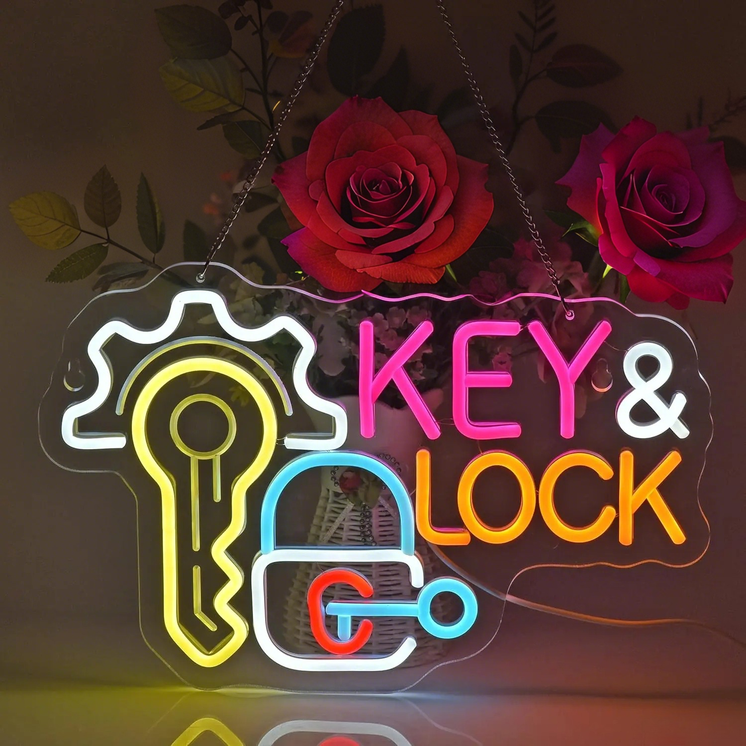 Key Lock Neon Sign Light Hangi - Lighting Decor Rentals บทวิจารณ์และราคา