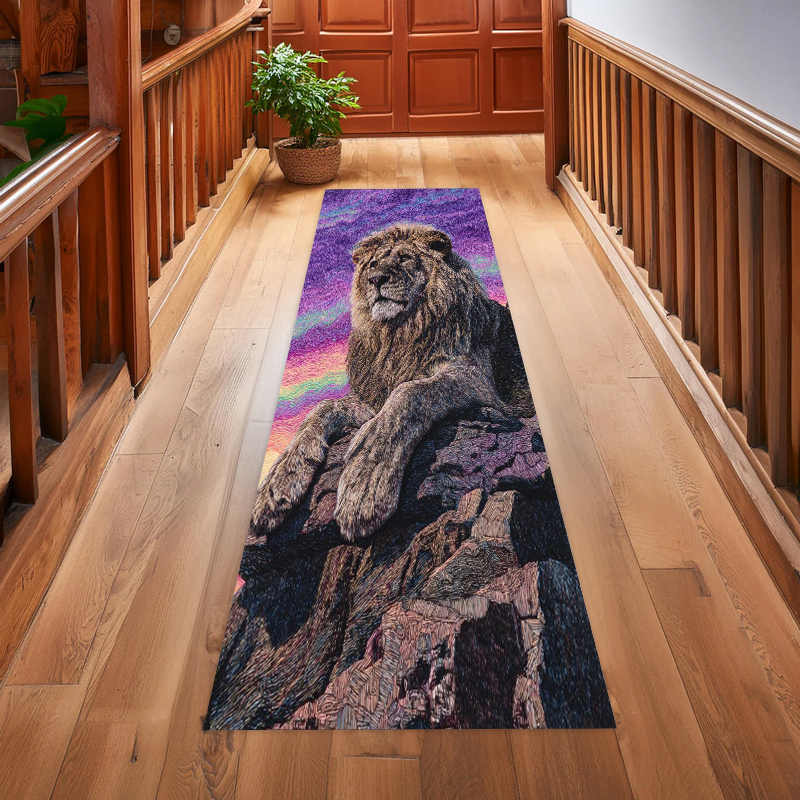 Lion Print Runner Rug Realisti - Home Decor Lighting Wholesale บทวิจารณ์และราคา