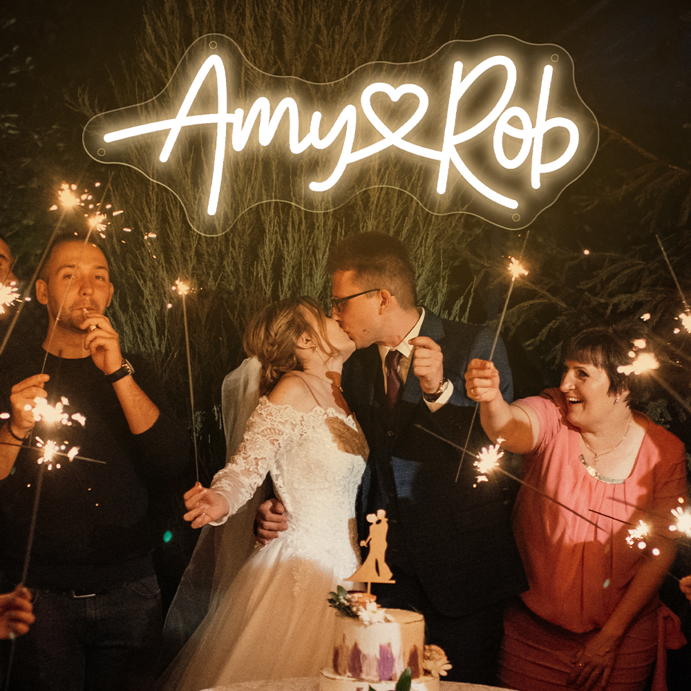 Custom Wedding Neon Sign Coupl - Neon Sign Custom Led บทวิจารณ์และราคา