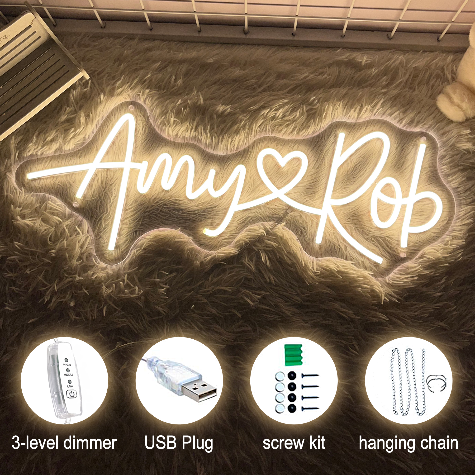 Custom Wedding Neon Sign Coupl - Neon Sign Custom Led บทวิจารณ์และราคา