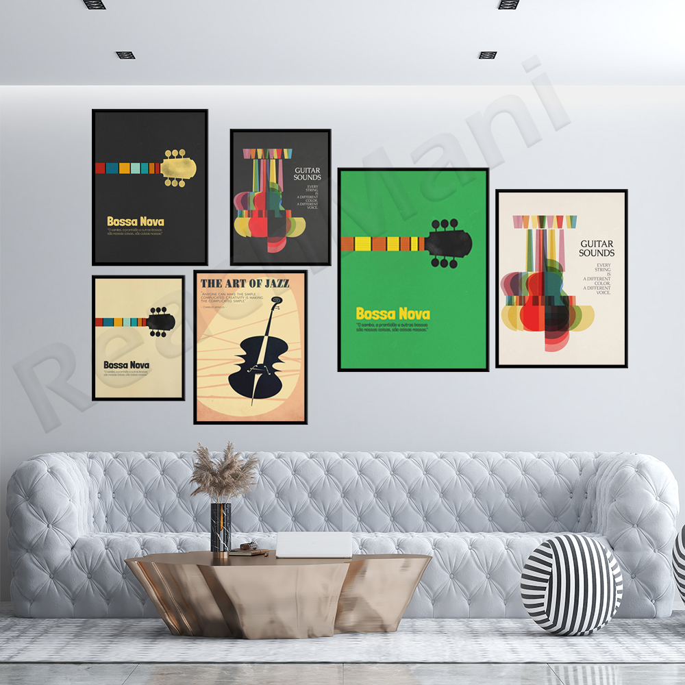 Bossa Nova Poster, Jazz Print, - Nova Decor & Lighting Vase Glass Brun 26Cm บทวิจารณ์และราคา