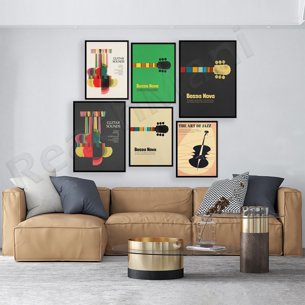 Bossa Nova Poster, Jazz Print, - Nova Decor & Lighting Vase Glass Brun 26Cm บทวิจารณ์และราคา
