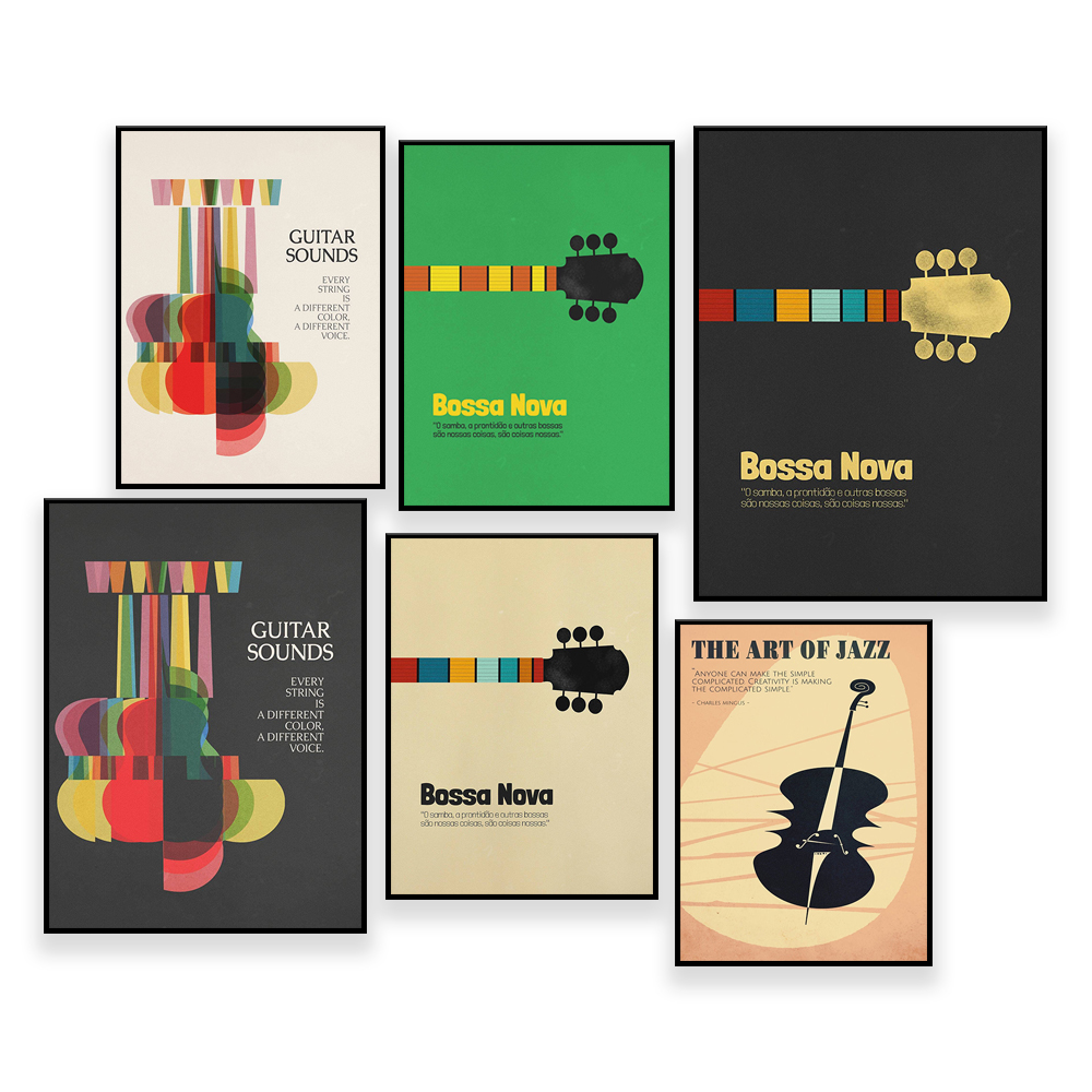 Bossa Nova Poster, Jazz Print, - Nova Decor & Lighting Vase Glass Brun 26Cm บทวิจารณ์และราคา