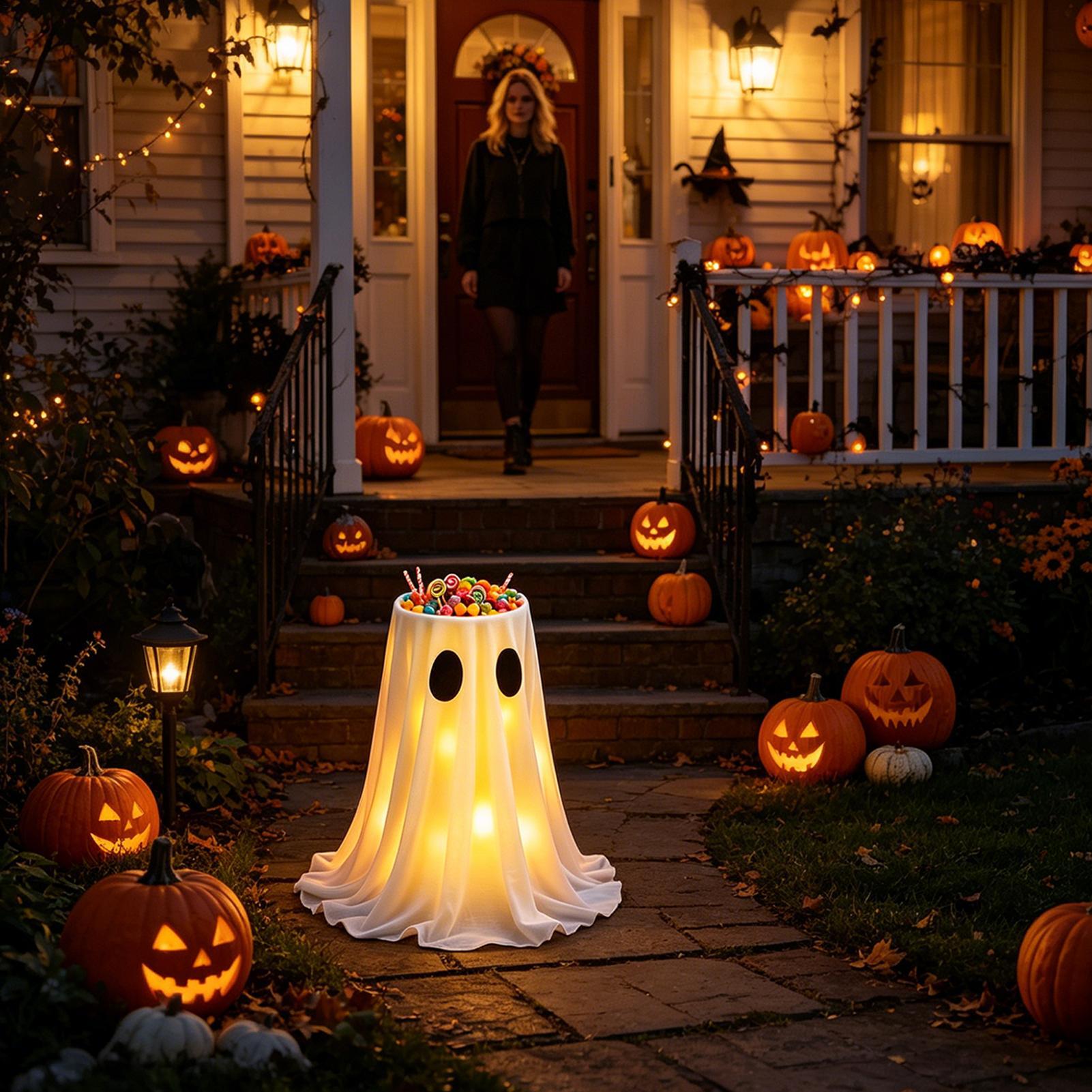 Halloween Ghost Decorations Ou - Lighting Decoration Stand บทวิจารณ์และราคา
