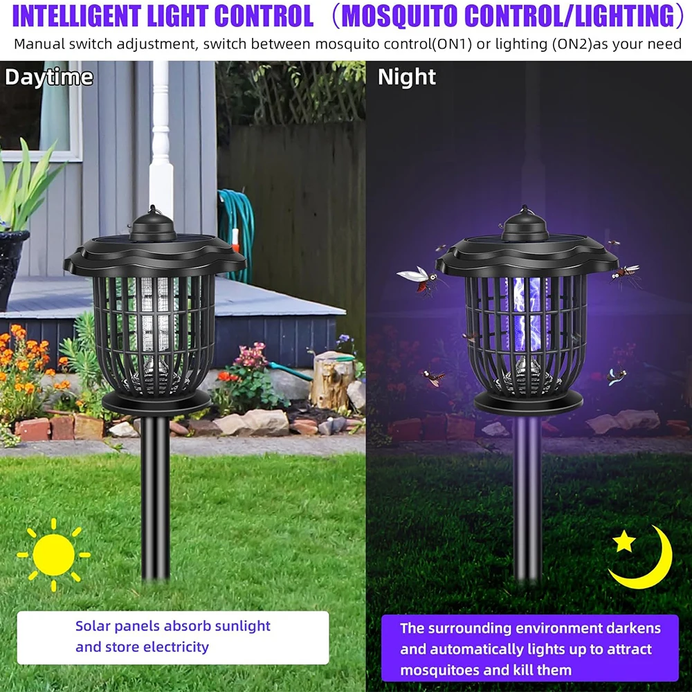 2-in-1 1200mAh LED Solar Light - Lighting Bug Decor บทวิจารณ์และราคา