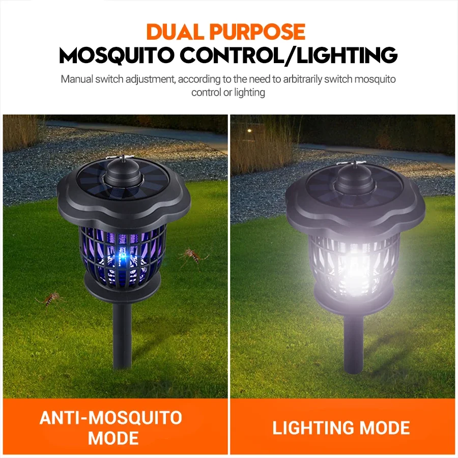 2-in-1 1200mAh LED Solar Light - Lighting Bug Decor บทวิจารณ์และราคา