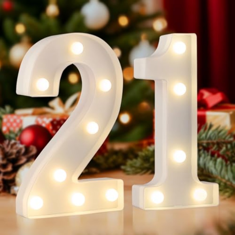 21 LED Marquee Number, 21st Bi - Light Up Letters Marquee บทวิจารณ์และราคา