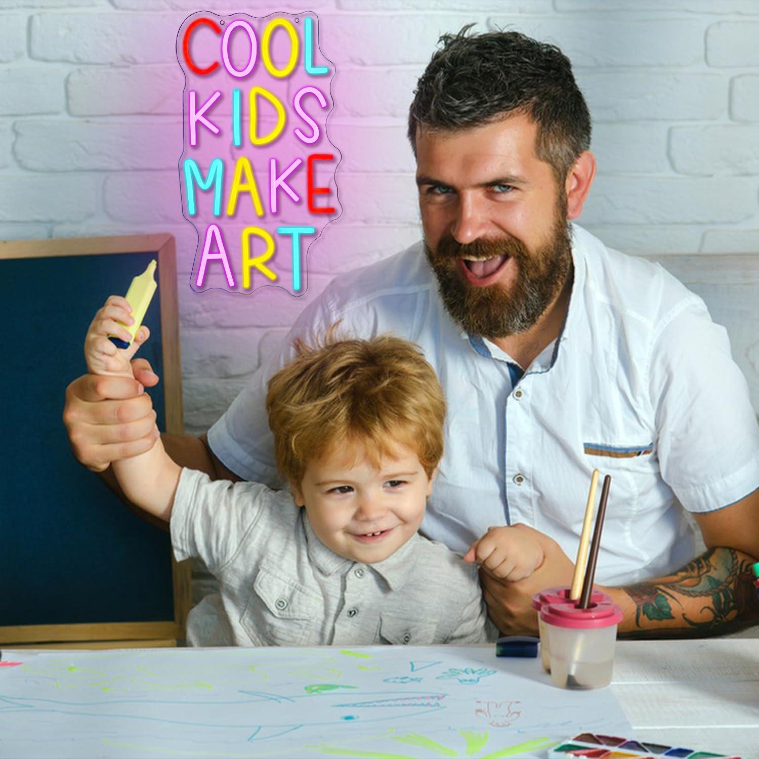 Cool Kids Make Art Neon Sign U - Lighting Decor Bedroom บทวิจารณ์และราคา
