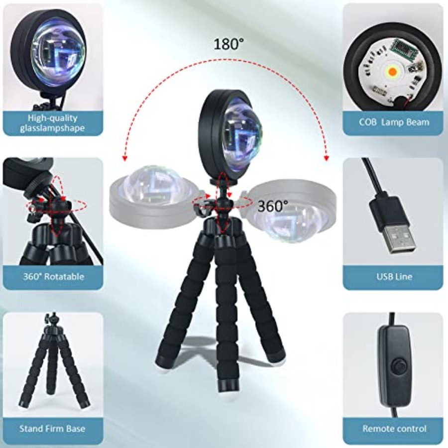 Lamp Projection Rotation LED R - Lighting Decoration Stand บทวิจารณ์และราคา