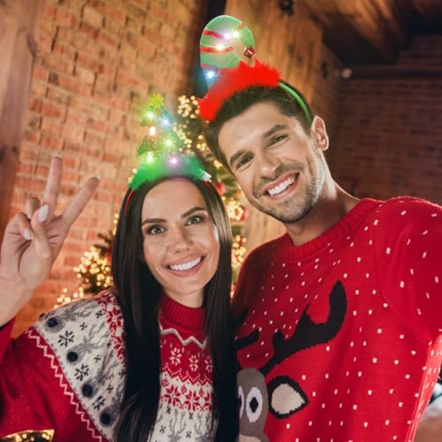 Light Up Christmas Headbands,  - Santa'S Elves Holiday Lighting & Decor Llc บทวิจารณ์และราคา