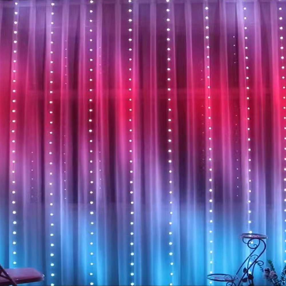 3M RGB Smart LED Curtain Light - Lighting Decor Bedroom บทวิจารณ์และราคา