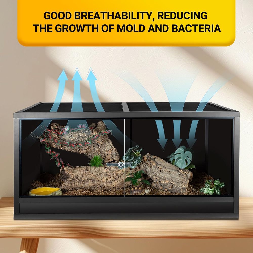 Reptile Enclosure 48x24x24 inc - Gecko Lighting & Decor บทวิจารณ์และราคา