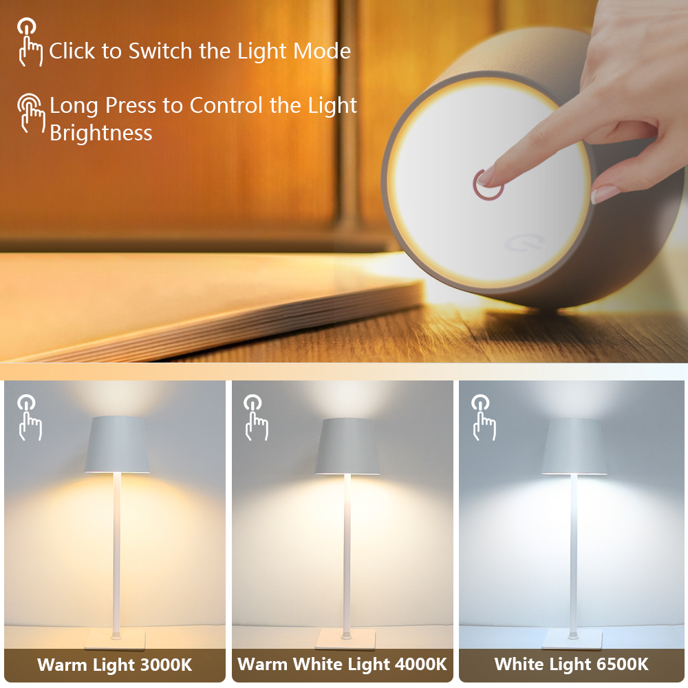 LED Rechargeable Desk Light Wi - Led Lighting Decor บทวิจารณ์และราคา