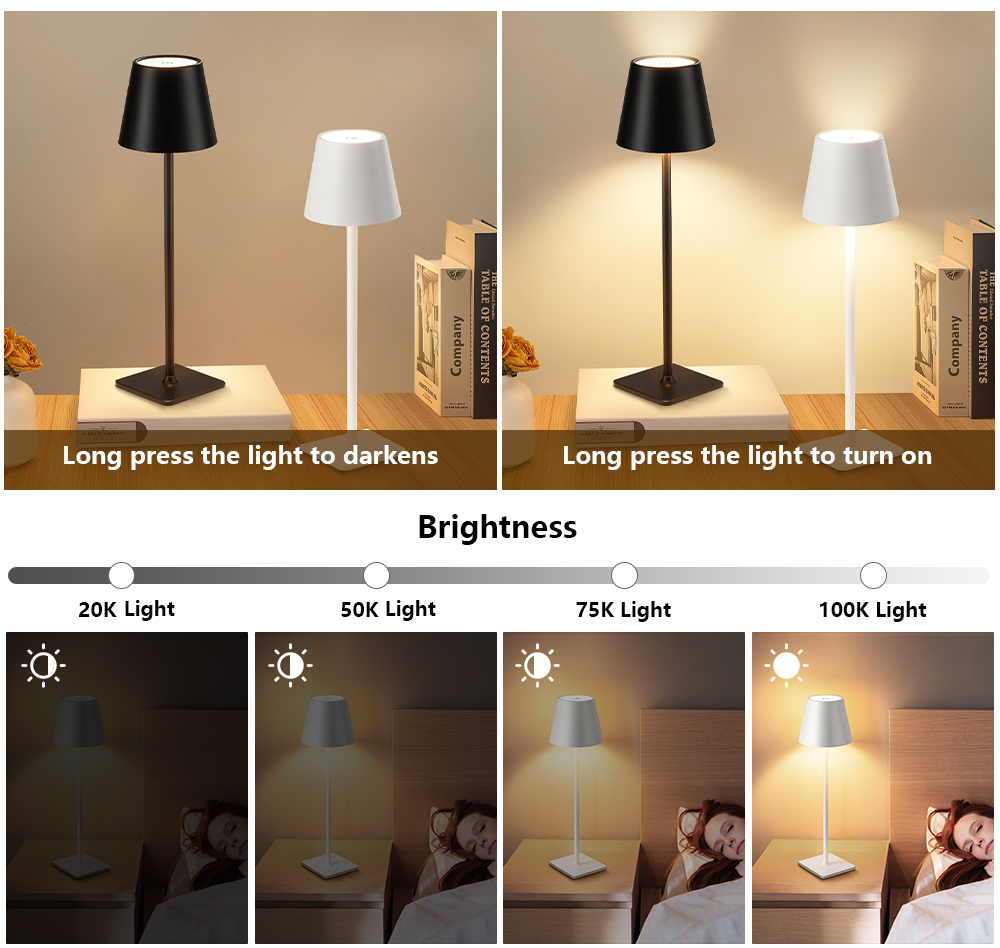 LED Rechargeable Desk Light Wi - Led Lighting Decor บทวิจารณ์และราคา