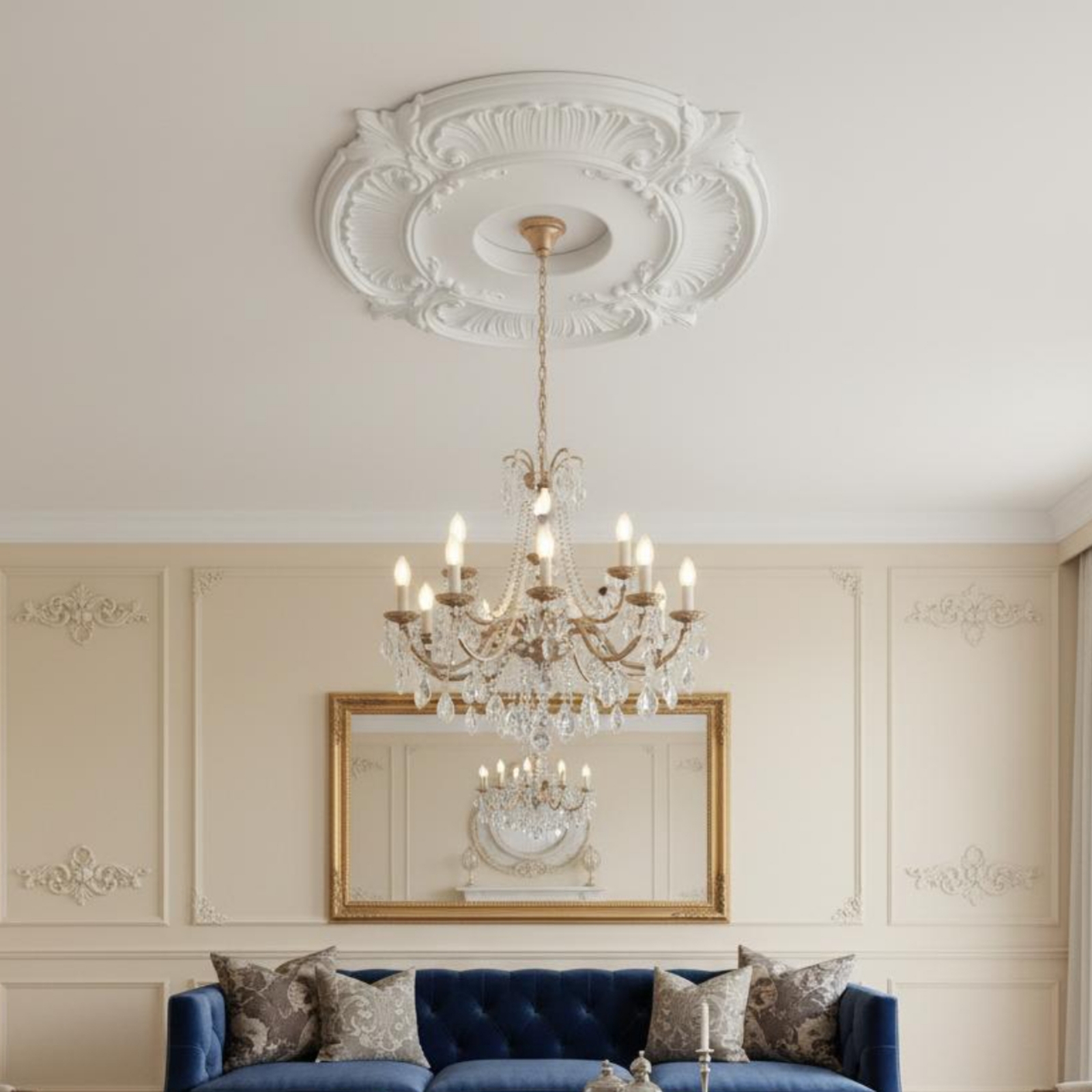 Round PU Ceiling Medallion Scr - Lighting Decorative บทวิจารณ์และราคา