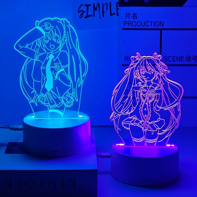 Hatsune Miku anime cartoon cut - Lighting Decoration Stand บทวิจารณ์และราคา