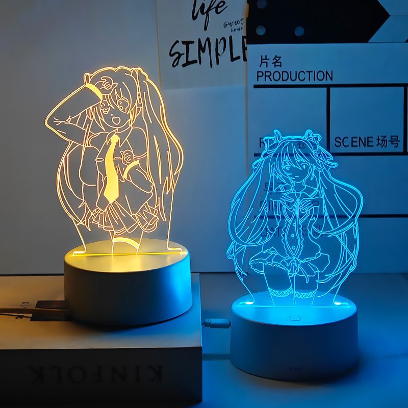 Hatsune Miku anime cartoon cut - Lighting Decoration Stand บทวิจารณ์และราคา