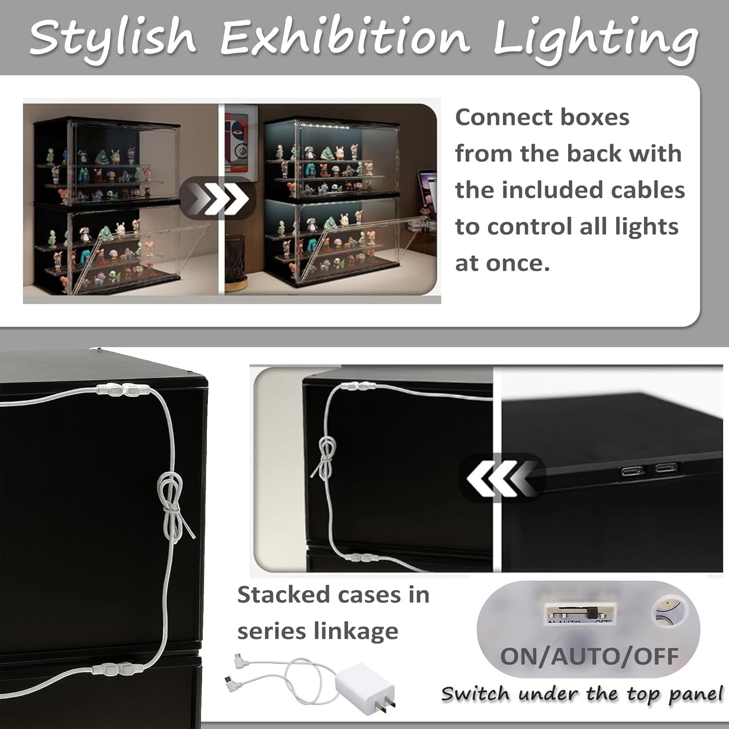 3-Tier Stackable LED Display C - Lighting & Home Decor Studio บทวิจารณ์และราคา