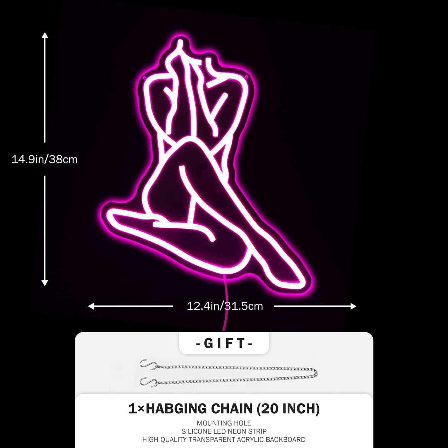 Lady Neon Sign Dimmable LED Li - Lighting Decor For Home บทวิจารณ์และราคา