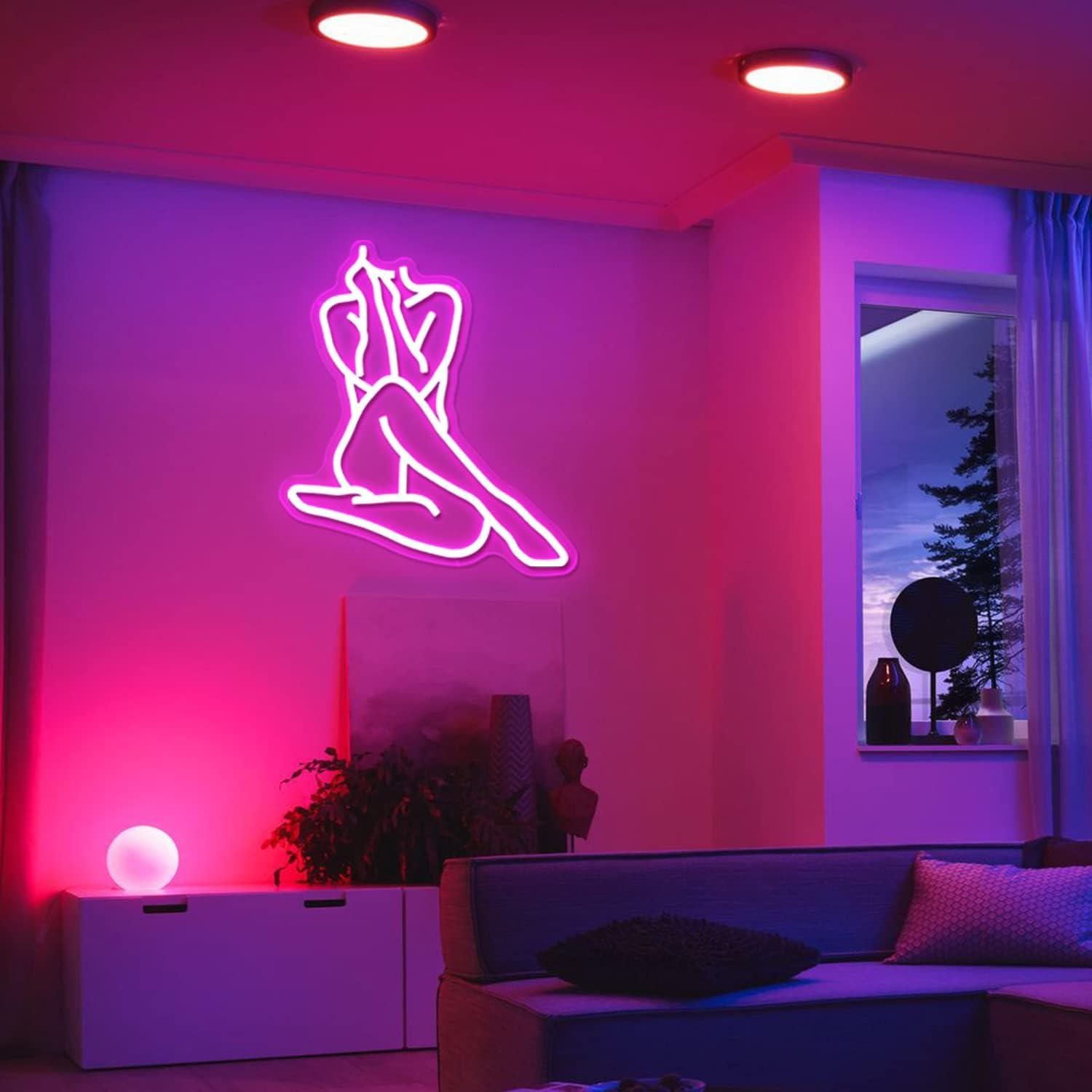 Lady Neon Sign Dimmable LED Li - Lighting Decor For Home บทวิจารณ์และราคา